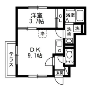 ドエル・SAWA【1階】の間取り