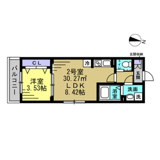 メゾン ド PLUM蘇我【1階】の間取り