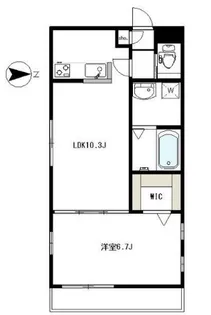 レジデンス上用賀【3階】の間取り