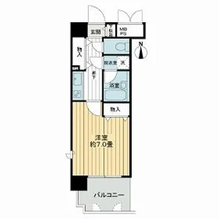 ライオンズマンション四条堀川【2階】の間取り