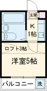 ホワイトハウス尾山台【108号室】の間取り