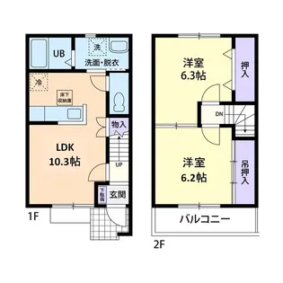 Secca Fontana【1階】の間取り
