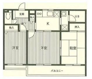 サンライズ相模原【103号室】の間取り