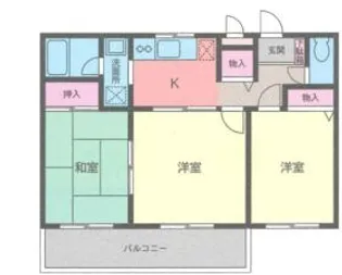 サンライズ相模原【3階】の間取り