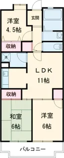 グランガーデン【01010号室】の間取り