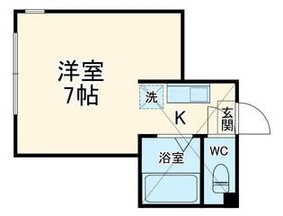 ボナール橋本【102号室】の間取り
