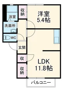 ヴィラージュときわ【2階】の間取り