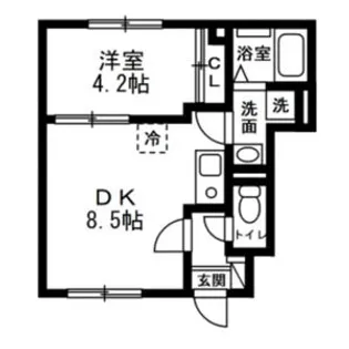 ドエル・SAWA【1階】の間取り