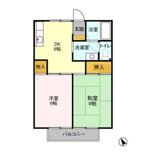 シルキーハイツ【1階】の間取り