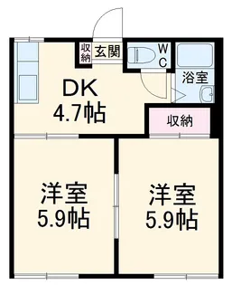 さがみのハイツ【203号室】の間取り