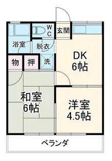 大沢ハイツ【2階】の間取り