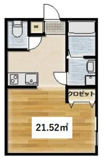 ネモフィラ青井【201号室】の間取り