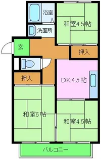ライズイングマンション C棟【106号室】の間取り