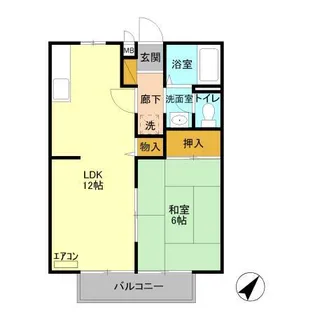 サンライフ赤羽根B【2階】の間取り