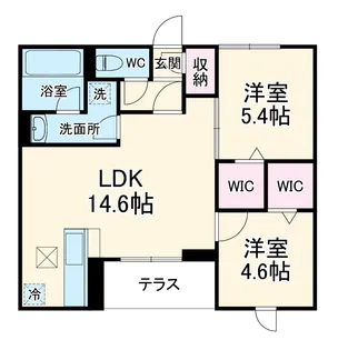 SOLEIL ICHIKAWA【1階】の間取り