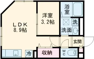 エクウス中村橋【303号室】の間取り