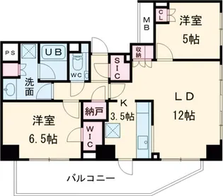 パークハウス練馬春日町【501号室】の間取り