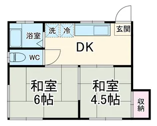 コーポ弘明寺【1階】の間取り