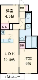 タウンヒル【1階】の間取り