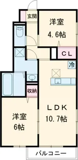 タウンヒル【1階】の間取り