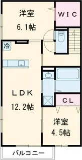タウンヒル【2階】の間取り
