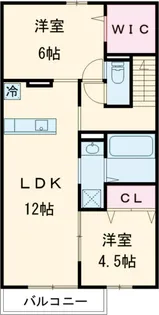 タウンヒル【2階】の間取り