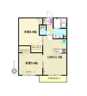 ベルモア【1階】の間取り