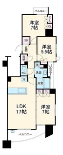 プレティナレジデンス橦木町【12階】の間取り