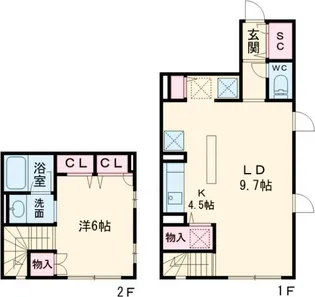 Ti Hus中延【1階】の間取り
