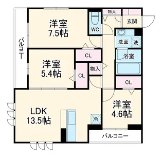 (仮称)D-ROOM市川南3丁目【2階】の間取り