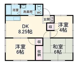 カトレアハイム【1階】の間取り