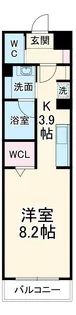 dwell常楽 住吉【202号室】の間取り