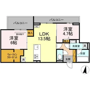 グレイスフルコート雅【3階】の間取り