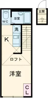 メゾン・ド・セリーヌ 【203号室】の間取り
