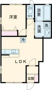 カーサアーバン【1階】の間取り