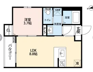 robot home 高畑Ⅲ【101号室】の間取り