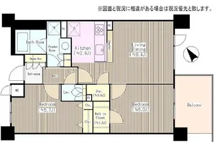 ベルヴュコート津田沼【6階】の間取り
