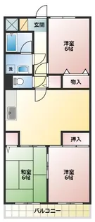 シャルムベルシー【1階】の間取り