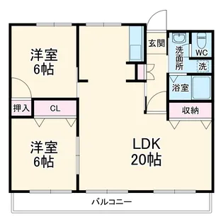 エラン平針【6階】の間取り