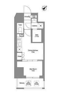 コンフォリア大森山王【12階】の間取り