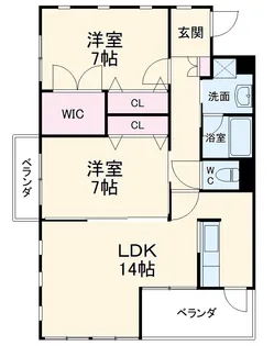 ベルフォート【310号室】の間取り