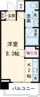 PRIME URBAN 東中野 COURT【701号室】の間取り
