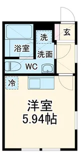 オリーブハイム【2C号室】の間取り