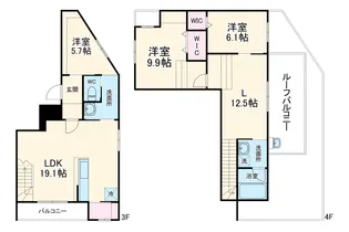 Residence de 池下【3階】の間取り