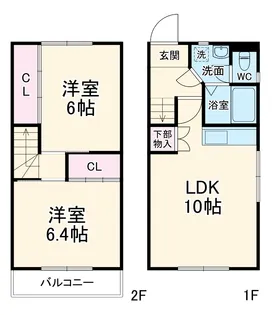 キャナル・ワン【B3号室】の間取り