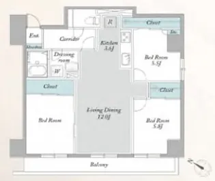 KENEDIX北赤羽【3階】の間取り