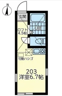 ユナイト小田ドビッシー【2階】の間取り