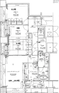 パークナード中之島公園ロジュマン【21階】の間取り