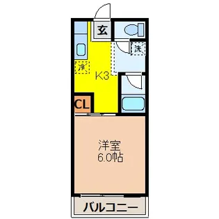 ハイツさくら【102号室】の間取り