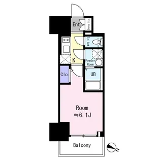 エスリード弁天町ノースプレミア【15階】の間取り